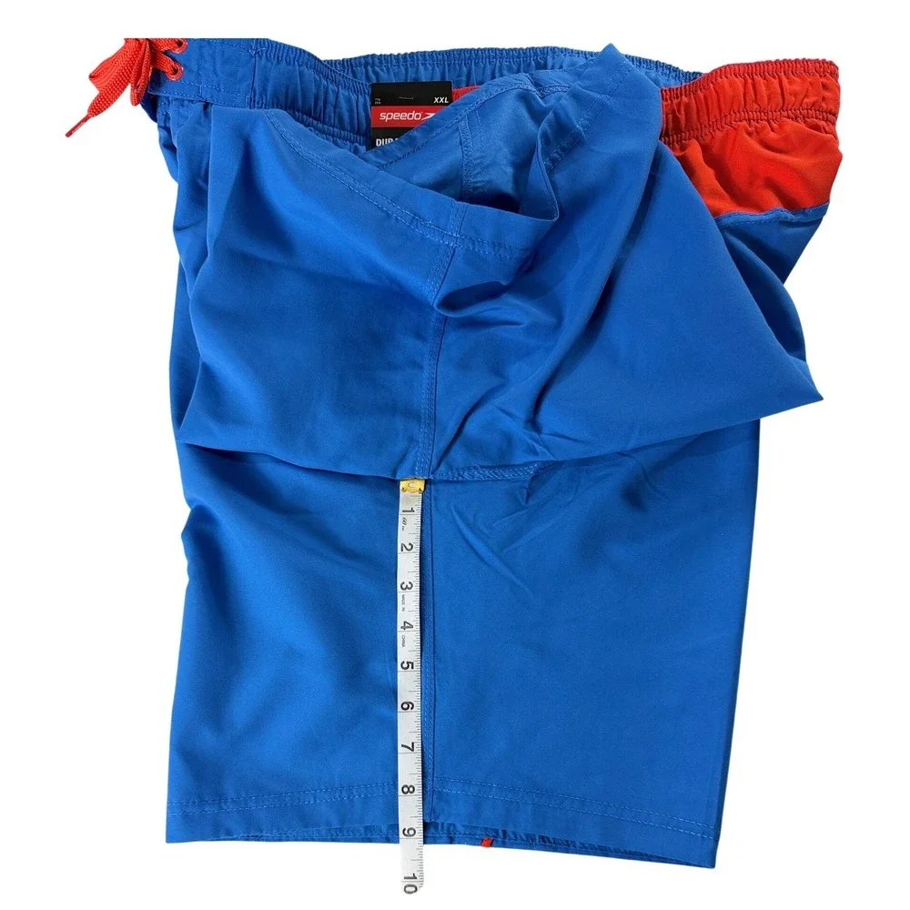 Speedo Marina Volley 20 Swim Trunks XXL Palace Blue Red UPF‎ 50+ New 7784077421